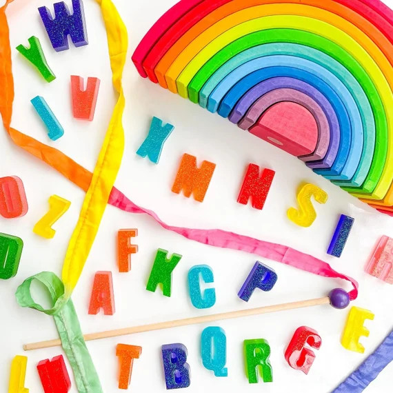 Glittery Rainbow Letters | Etsy | Etsy (US)