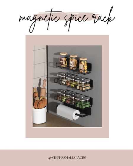 Magnetic spice racks like this one from Amazon are perfect for small kitchens and smaller spaces. I like this one with the paper towel holder.


#LTKhome #LTKsalealert #LTKfindsunder50