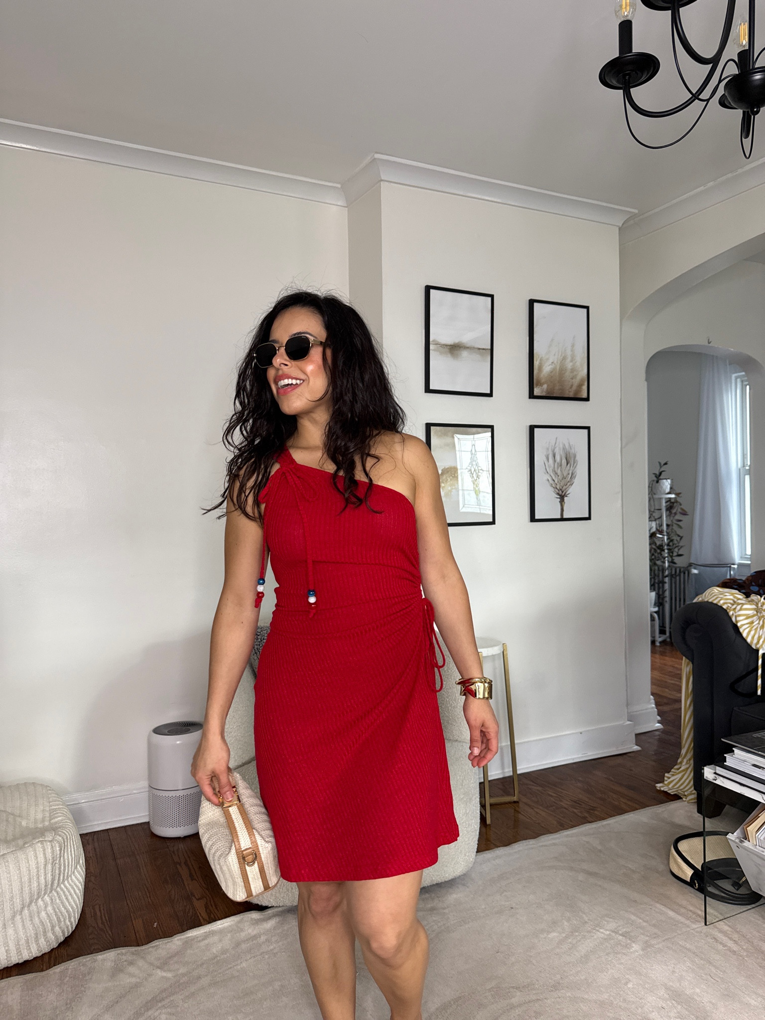 This lightweight red one shoulder dress is a versatile piece for the summer! It's lightweight enough to wear over your bikini at the beach or you can wear as is for lunch or running errands. It's a perfect piece for the 4th of July as well!

Wearing size small. True to size 

 #LTKSeasonal #LTKPetite #LTKSwim