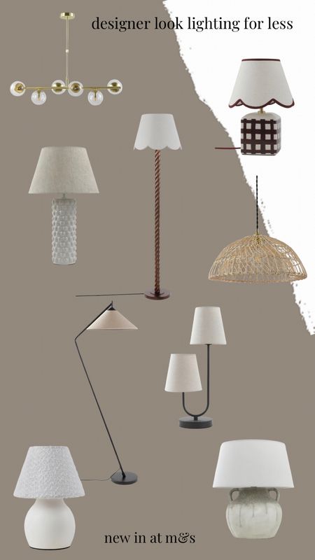 Lust worthy new lighting at M&S. Table lamps, floor lamps and ceilings lights I lust. 

#LTKeurope #LTKhome