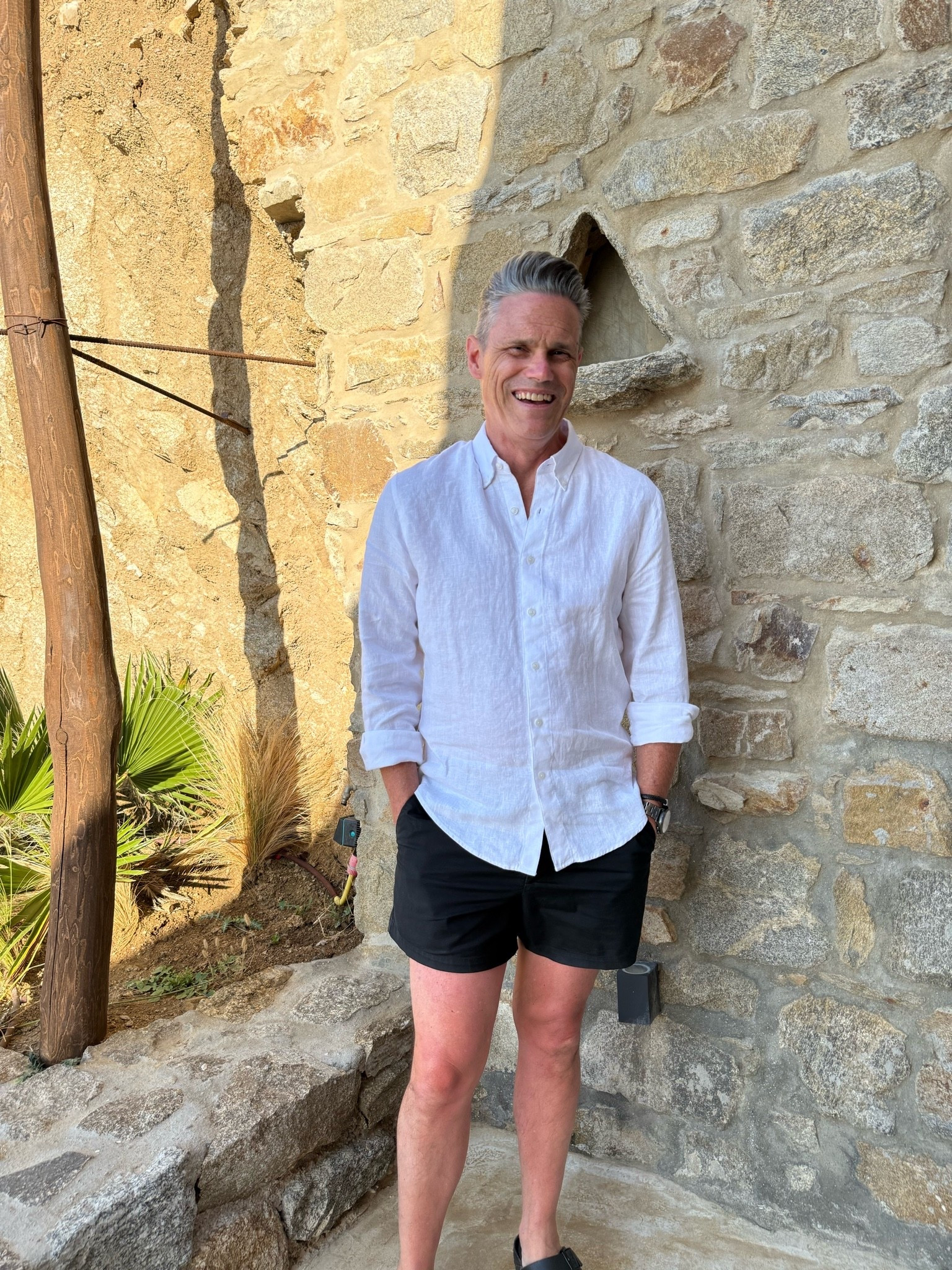 This man swore he hated linen until I bought him this one from Abercrombie! It’s sooo soft and has no itch and it’s totally helping him stay cool! He also loves the shorts I found him from j crew! (He’s laughing this hard because I was teasing him that he just made Birkenstocks uglier with his little no show socks! I spared you the horror! Hahahahaha!)

#LTKdayinmylife #LTKgrwm #LTKootd