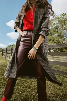 GOOD AMERICANRed Faux Leather Pants | Rent the Runway