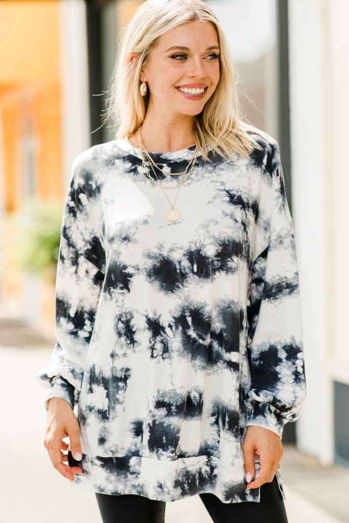 I Got It Black Tie Dye Tunic | The Mint Julep Boutique