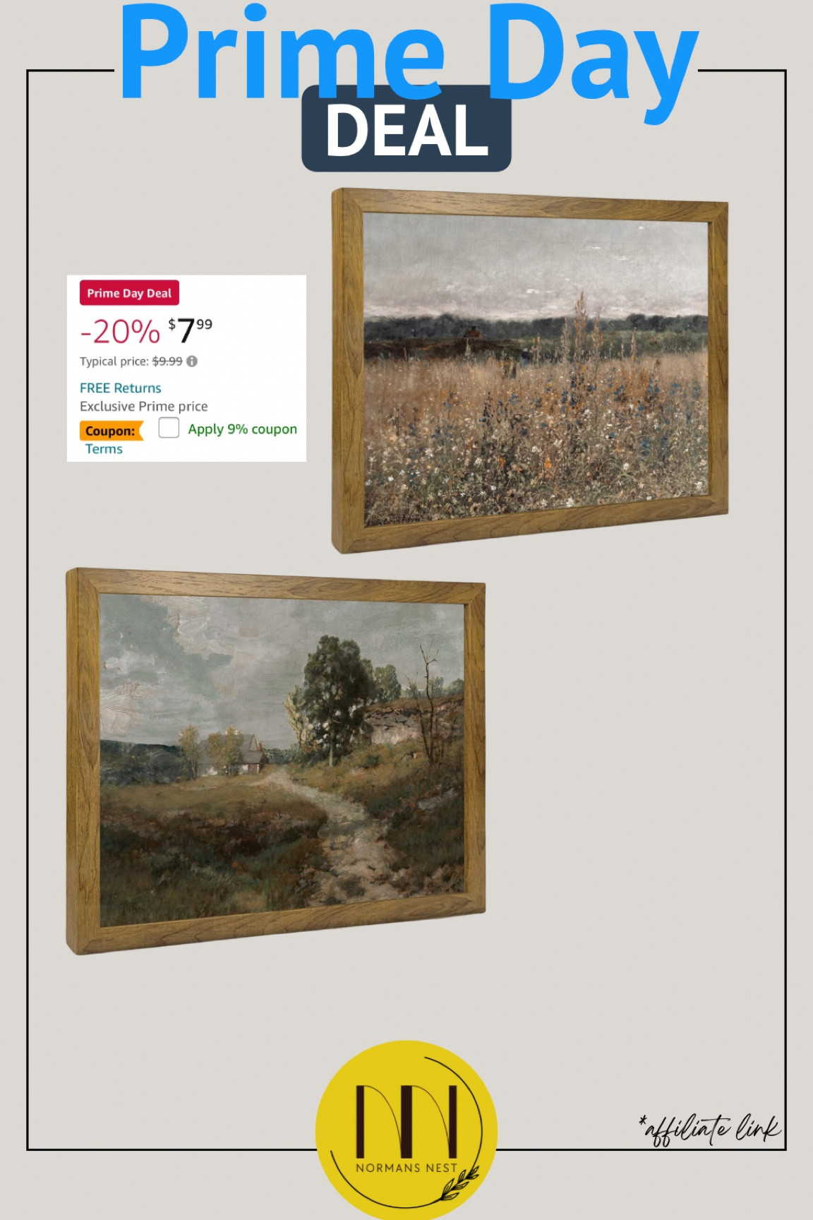 Just over $7 for this framed canvas artwork! 

#LTKHome #LTKSaleAlert