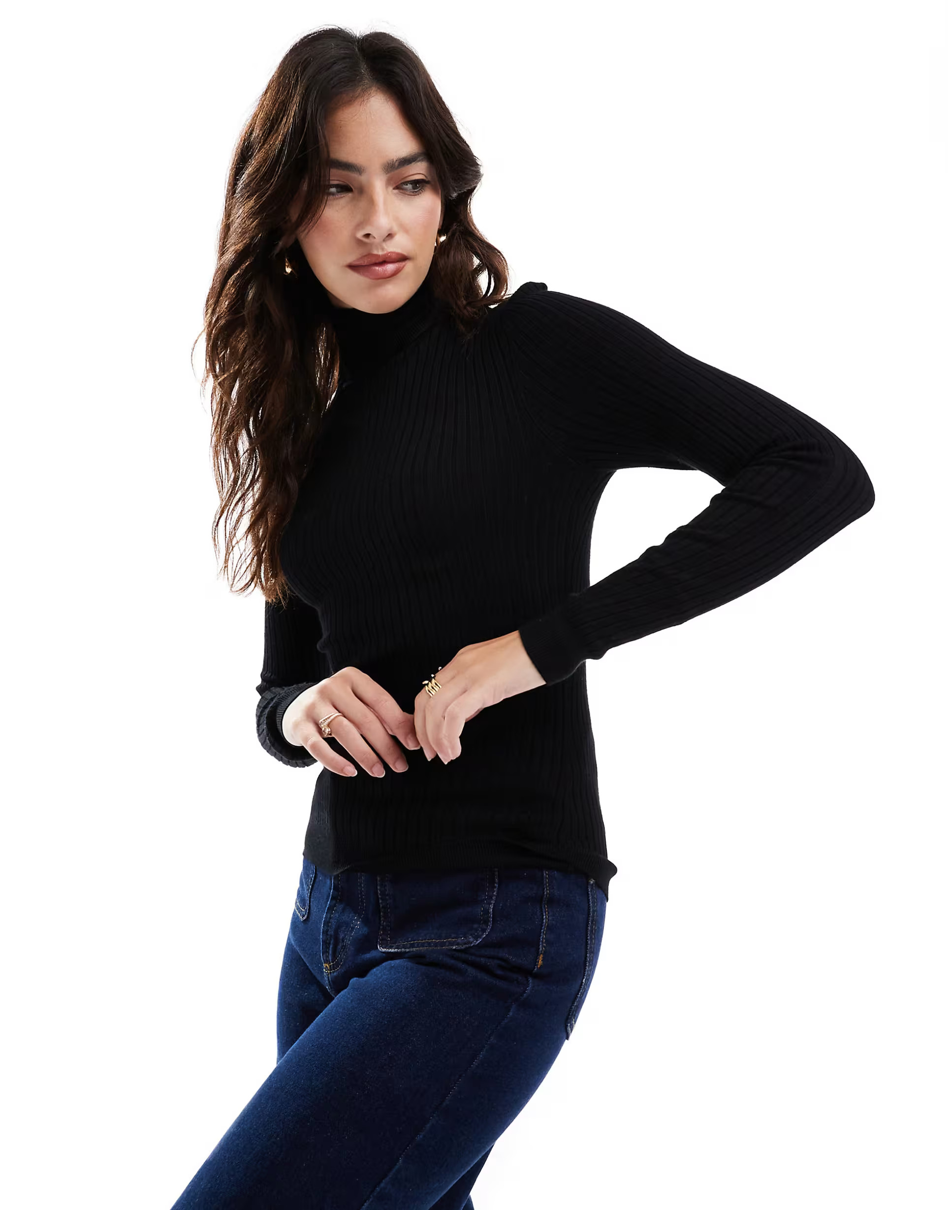 ONLY – Rollkragenpullover in Schwarz | ASOS (Global)
