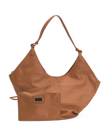 Leather Hobo With Oval Bottom for Women | Marshalls