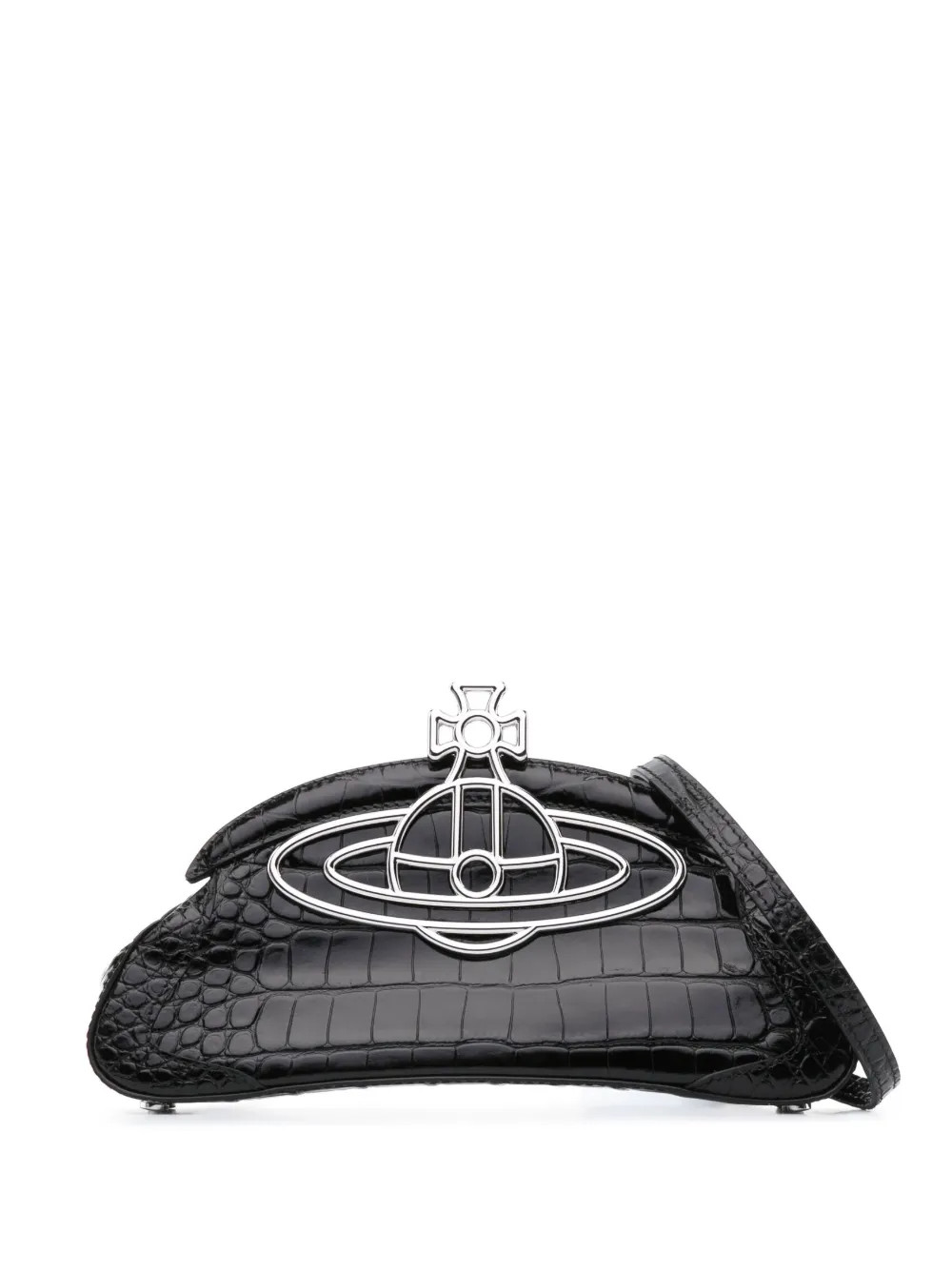 Vivienne Westwood Amber crocodile-embossed Clutch Bag - Farfetch | Farfetch Global