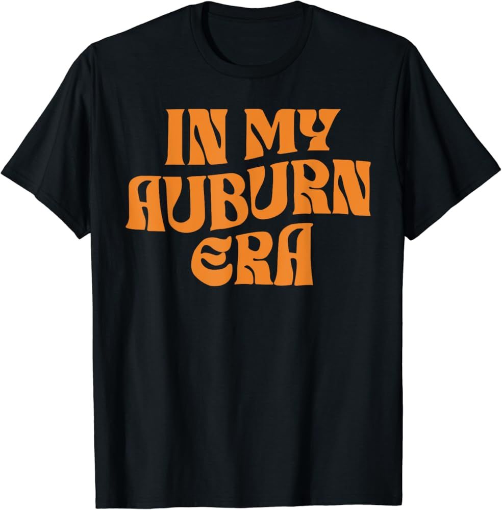 In My Auburn Era Retro Autumn Thanksgiving Happy Fall Y'all T-Shirt | Amazon (US)