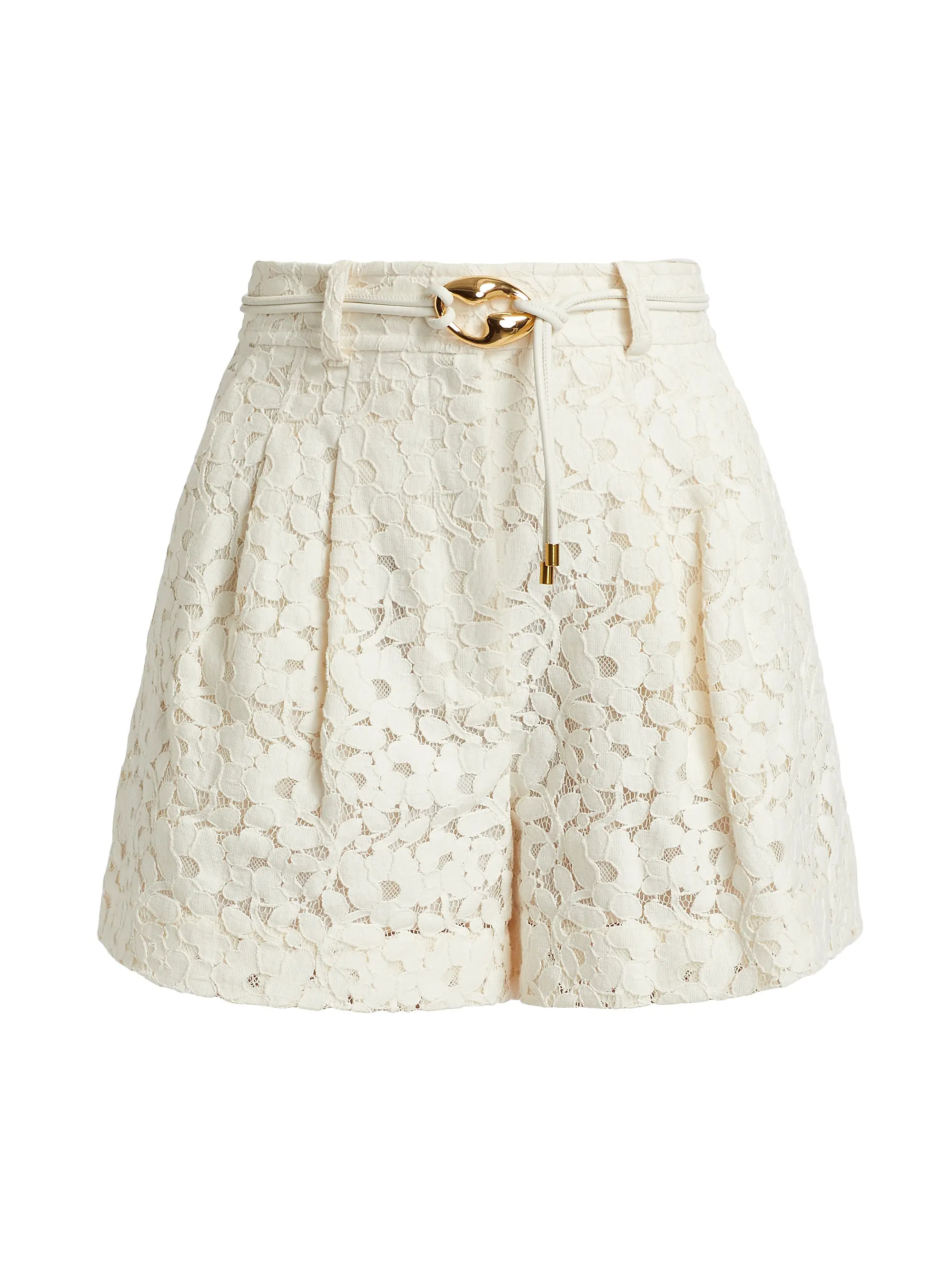 Zimmermann Lace High-Rise Shorts | Saks Fifth Avenue | Saks Fifth Avenue