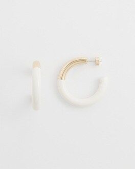 No Droop™ White Dipped Hoops | Chico's