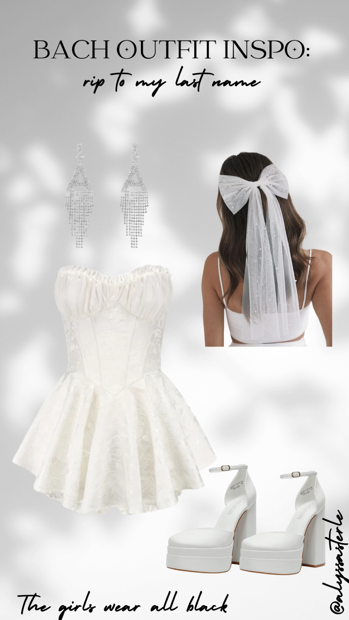 Bachelorette inspo: death to my last name 

Bow is from six stories, linking similar! 

Bridal dress, bride to be, bridal outfits, bachelorette trip, bachelorette outfits, bride 

#LTKsalealert #LTKfindsunder50 #LTKfindsunder100