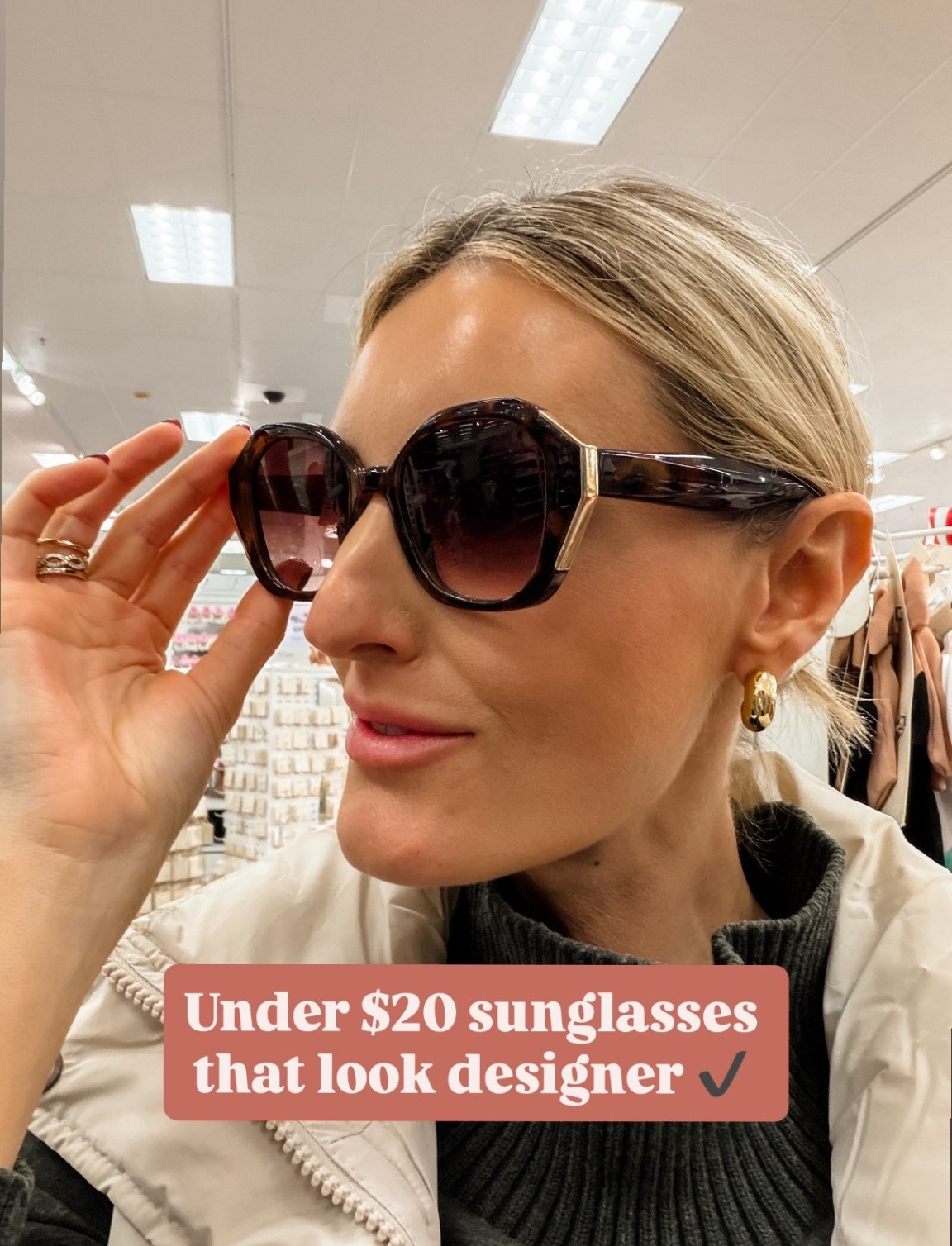 Can’t believe these sunglasses are a Target find 👏🏼 they look designer!

Loverly Grey, Target find, women’s sunglasses 

#LTKFindsUnder50