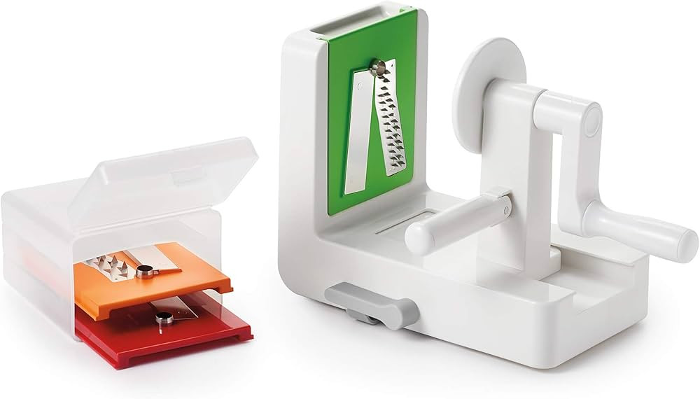 OXO Good Grips 3-Blade Tabletop Spiralizer with StrongHold Suction, White | Amazon (US)