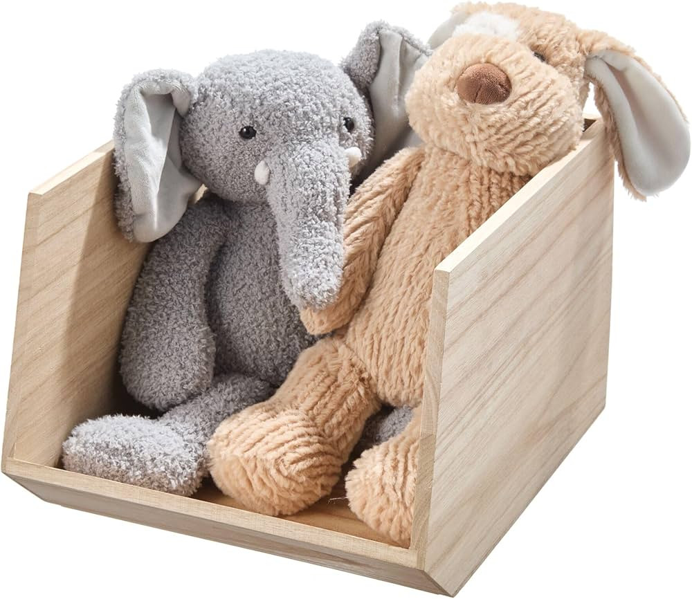 iDesign Renewable Paulownia Wood Collection Open Front Storage Bin, 11.46" x 8" x 10", Natural | Amazon (US)