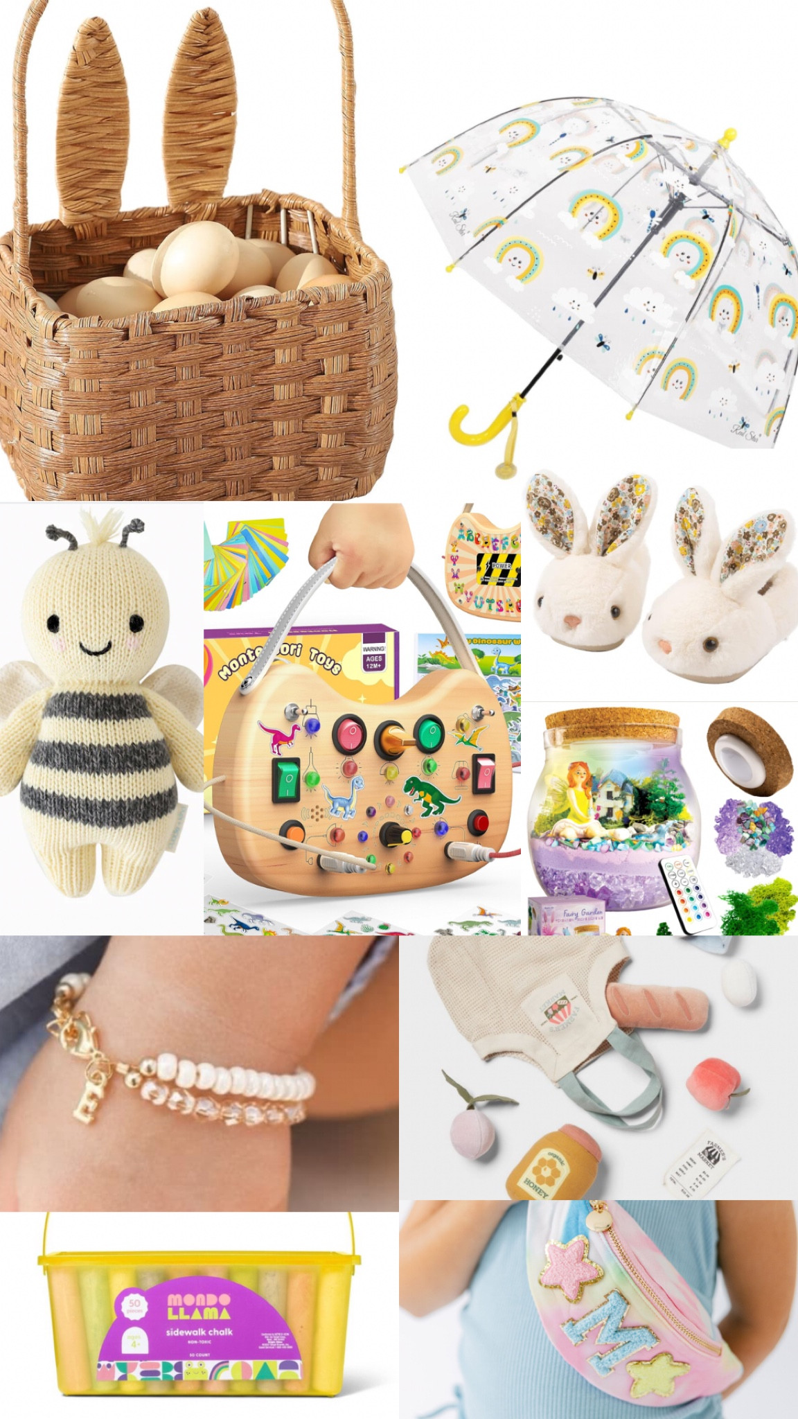 Toddler Easter basket ideas (yellow theme) 💛