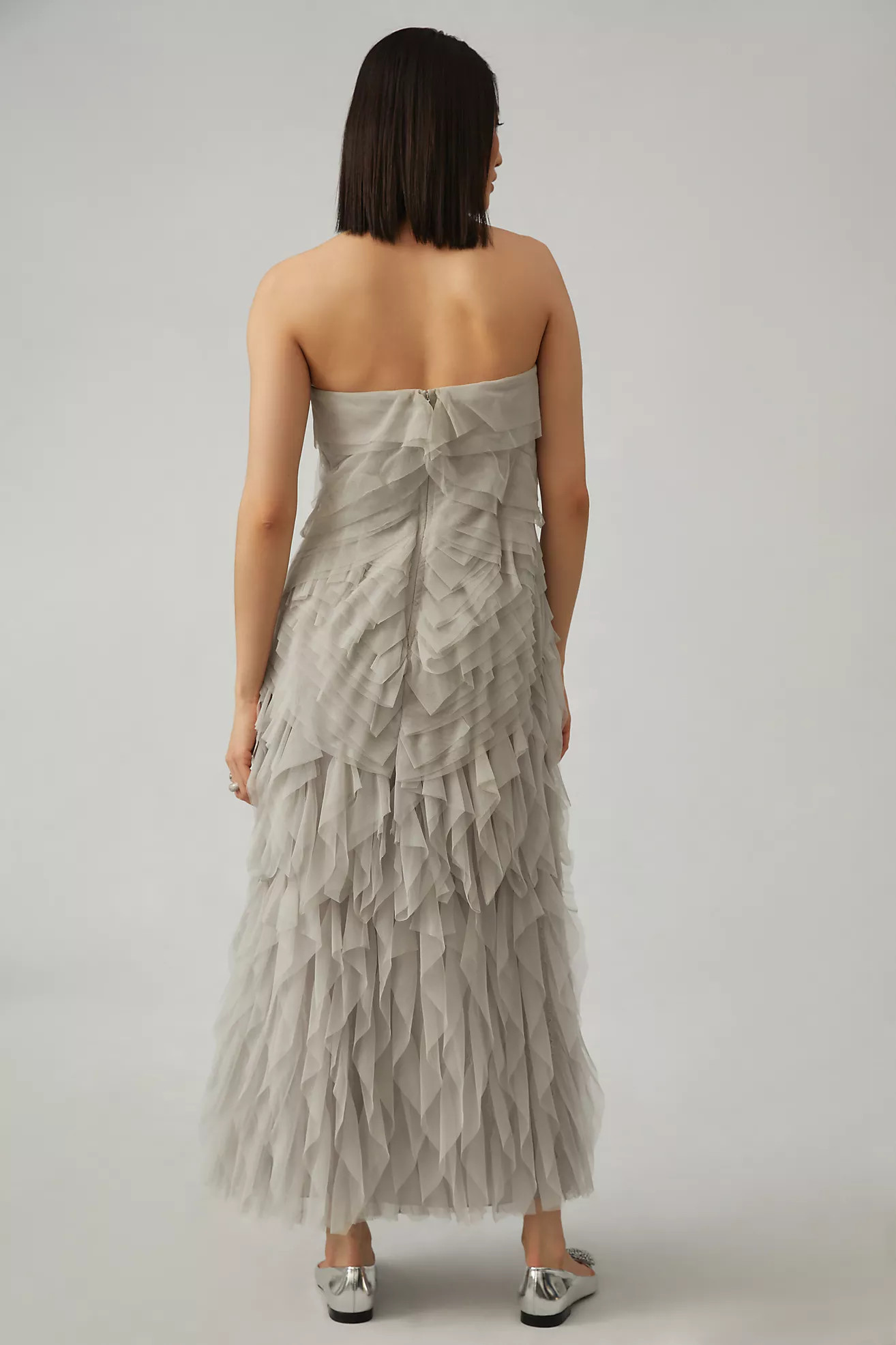 Geisha Designs Ruffled Tulle Gown | Anthropologie (US)