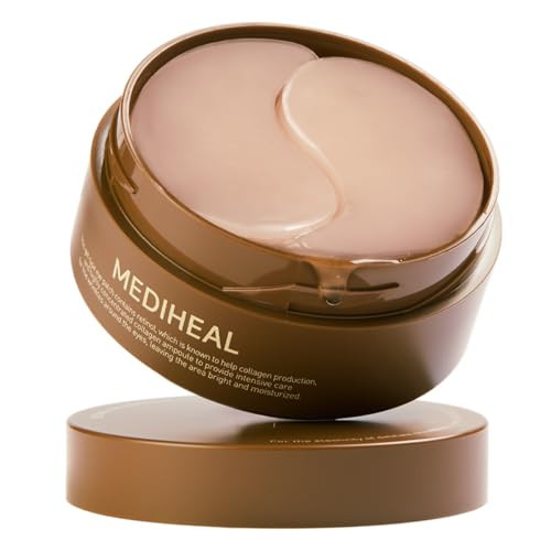 MEDIHEAL Collagen Eye Patches - Retinol Collagen Eye Mask For Dry Eyes With Collagen, Retinol, Niaciamide and Glutathione - Puffy Eyes Treatment, Hydrating, Non Irritating Korean Eye Patches For Wrinkle, Travel Essentials (60 Patches) | Amazon (CA)