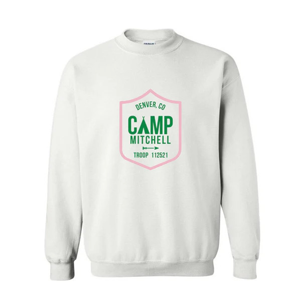 Custom Camp Shield Sweatshirt | Sprinkled With Pink