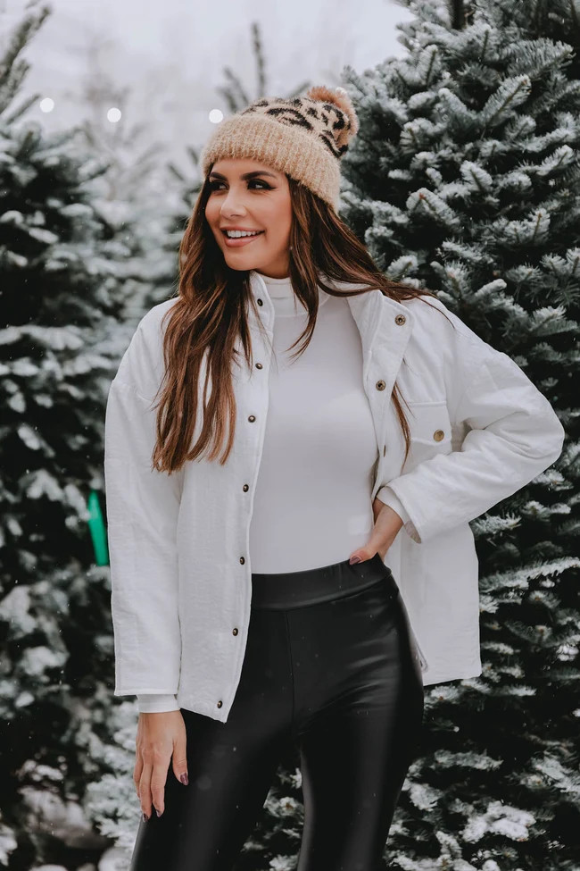 Headed Home Cream Quilted Jacket | The Pink Lily Boutique