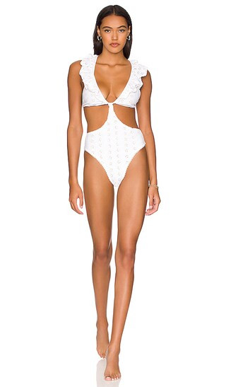Aurella One Piece in White | Revolve Clothing (Global)
