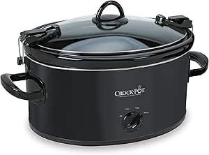 Crock-Pot Cook and Carry Portable Manual Slow Cooker, Black - SCCPVL600-B, 6 Quarts | Amazon (US)