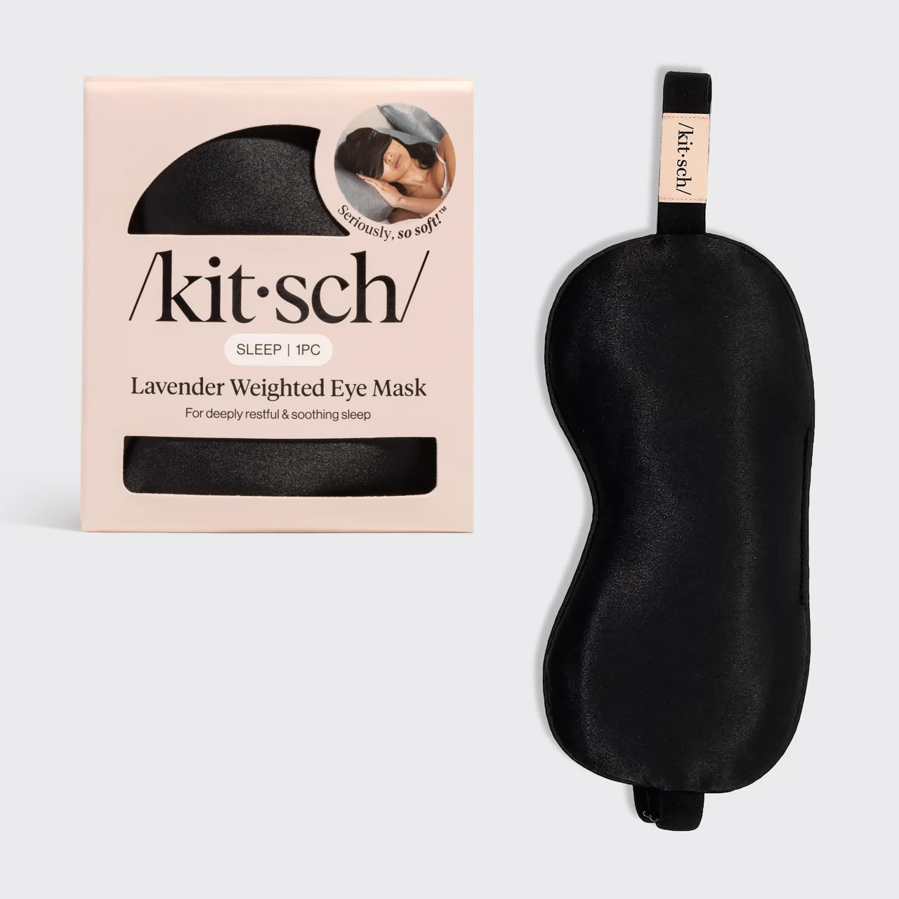 Lavender Scented Satin Weighted Eye Mask | KITSCH | Kitsch