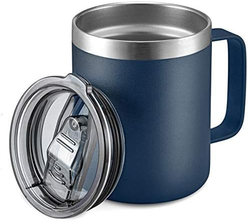 YETI Rambler 10 oz Stackable Mug, Vacuum Insulated, Stainless Steel with MagSlider Lid, Black | Amazon (US)