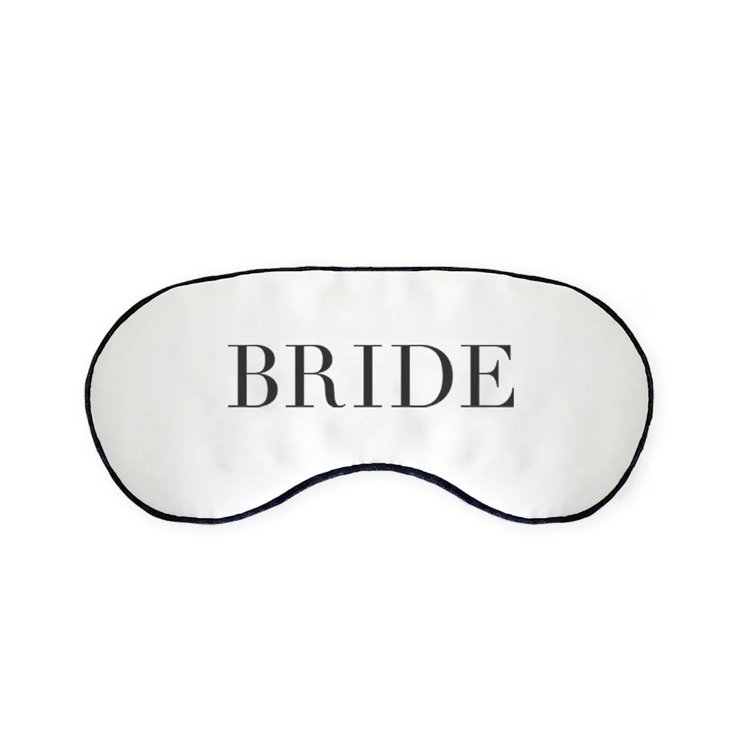 Bride Sleep Mask  Bridal Shower Gift  Bride Eye Mask  Bride - Etsy | Etsy (US)