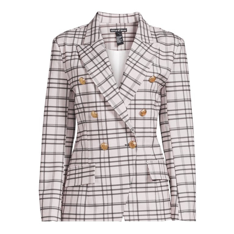 Attitude Unknown Women's and Women's Plus Metallic Button Blazer | Walmart (US)