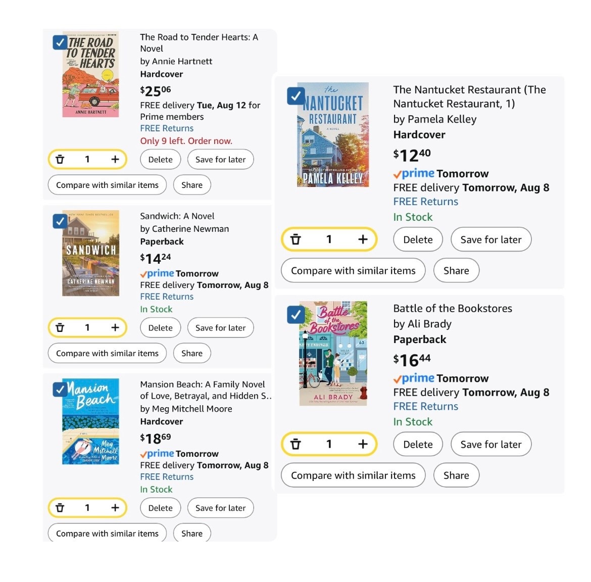 Amazon Cart: Future Reads 📚 
… just looking through my Amazon cart even though I’ve barely been investing time into my current read 😂. These are on my short list!



#LTKSeasonal