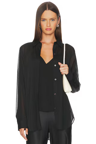 Sheer Button Down Shirt | Revolve Clothing (Global)