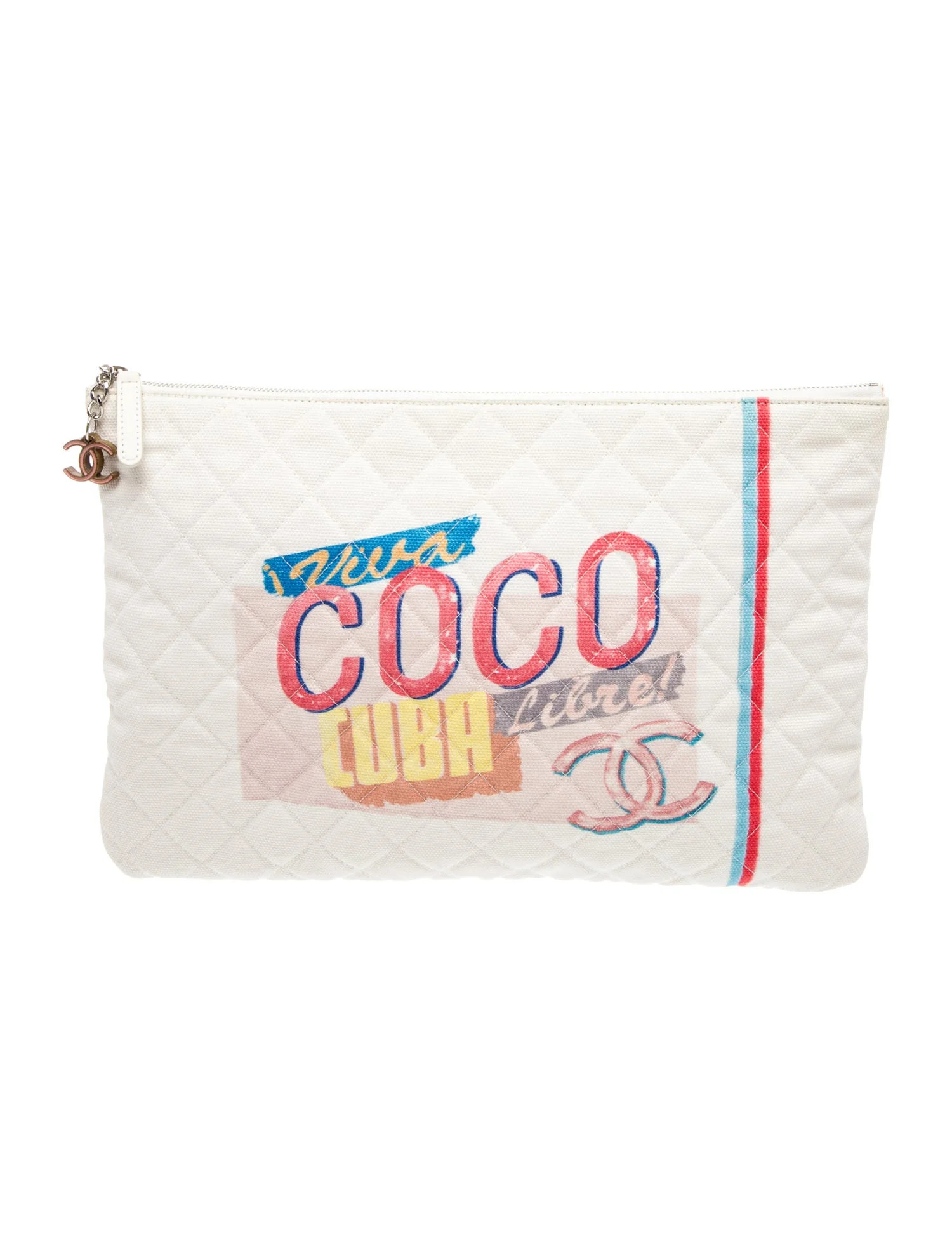 Chanel Coco Cuba O-Case - White Clutches, Handbags - CHA1418127 | The RealReal | The RealReal