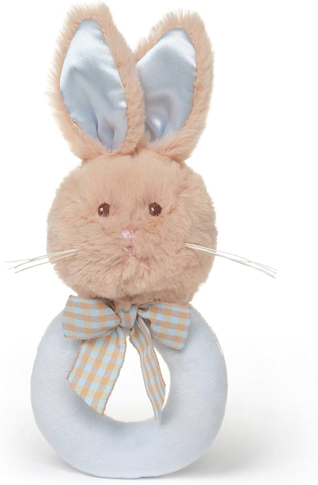 Bearington Collection Baby Lil' Bunny, 5.5 in Plush Bunny Rabbit Stuffed Animal, Soft Baby Rattle... | Amazon (US)
