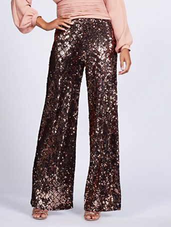 Gabrielle Union Collection - Sequin Palazzo Pant | New York & Company