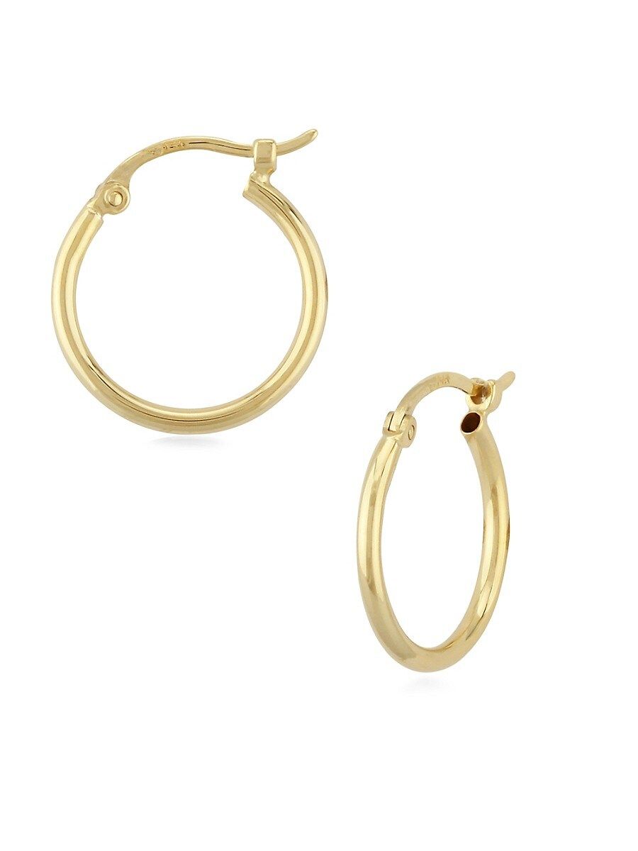 Saks Fifth Avenue Women's 14K Gold Hoop Earrings | Saks Fifth Avenue OFF 5TH