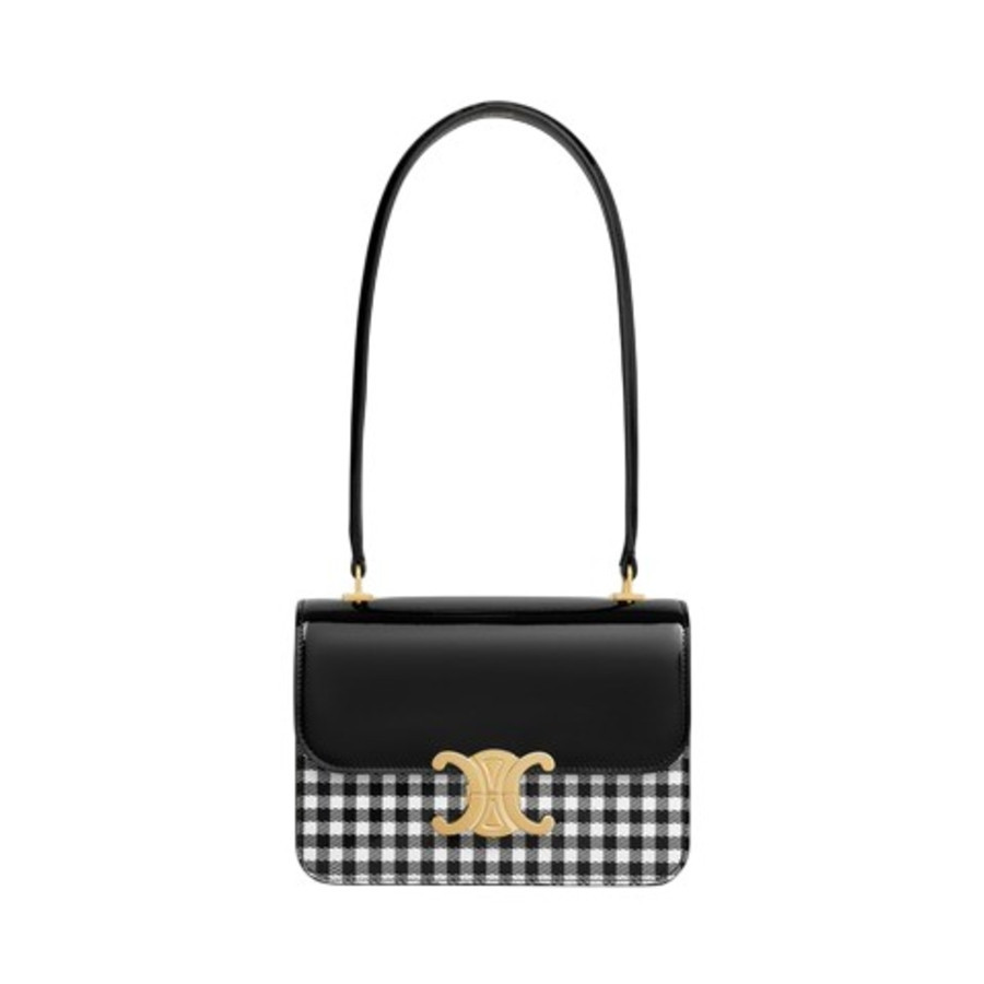 Celine Garance Bag Is Crafted In Vichy-Printed Patent | Jomashop.com & JomaDeals.com