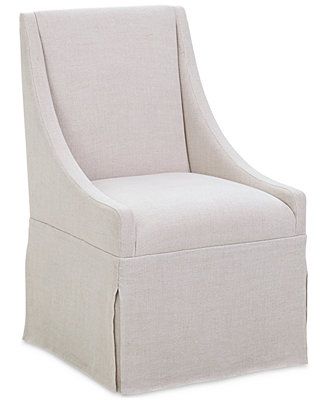 Furniture CLOSEOUT! Astor Upholstered Castered Dining Chair & Reviews - Furniture - Macy's | Macys (US)