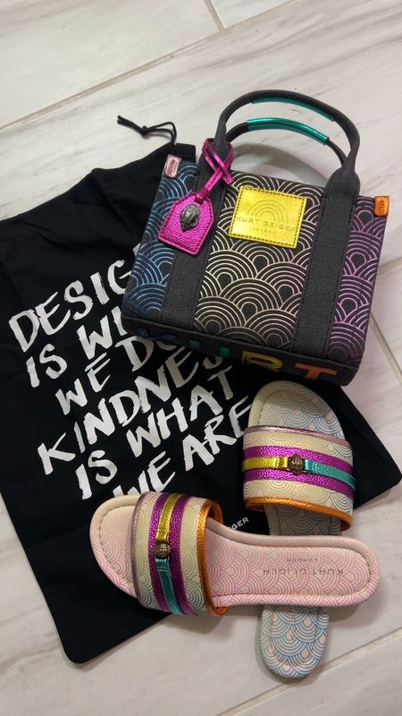Spring collection | rainbow design | sandals with matching bag | small tote with shoulder strap attachment | Kurt Gieger | spring or summer outfit accessoriess

#LTKVideo #LTKitbag #LTKshoecrush