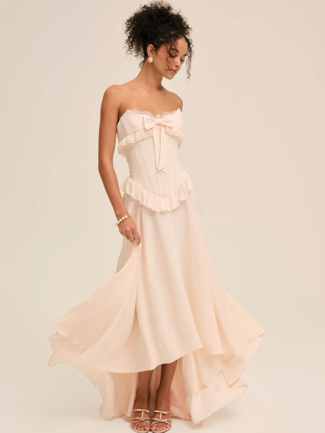 Harmony Maxi Dress \u2014 Peach | For Love & Lemons