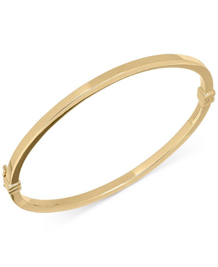 Square Tube Hinge Bangle Bracelet in 14k Gold | Macys (US)