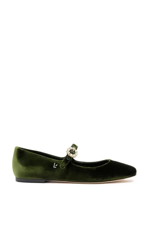Larroudé Blair Ballet Flat in Bosco at Nordstrom, Size 9 | Nordstrom