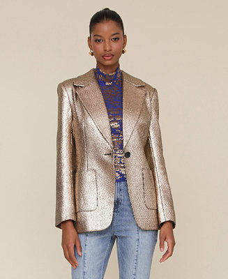 Avec Les Filles Women's Single-Breasted Fitted Blazer - Macy's | Macy's