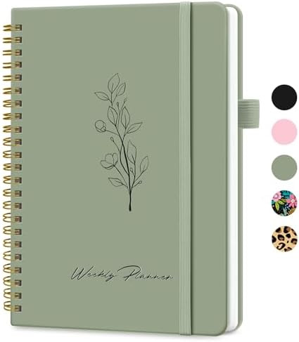Undated Weekly Planner, Weekly To Do List Notebook with Goal & Habit Tracker Organizer, A5 Weekly... | Amazon (US)