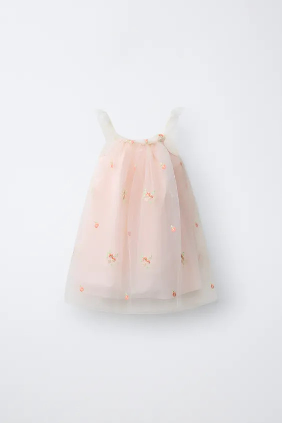 FLORAL TULLE DRESS | Zara Canada
