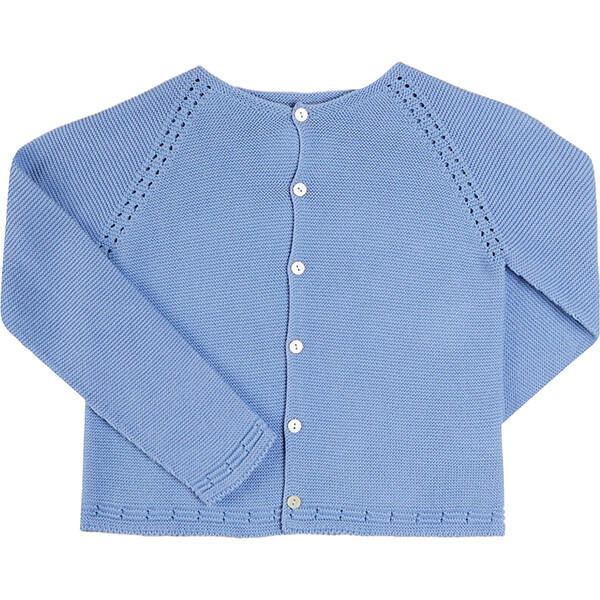 Plain Cardigan, Blue | Maisonette