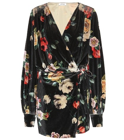 Floral velvet minidress | Mytheresa (UK)