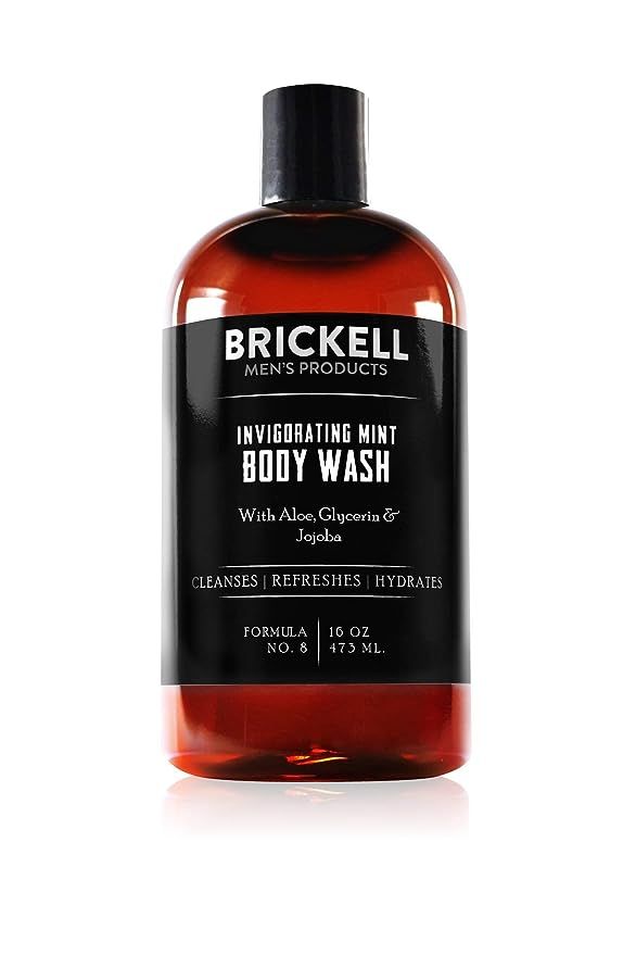 Brickell Men's Invigorating Mint Body Wash for Men, Natural and Organic Deep Cleaning Shower Gel ... | Amazon (US)