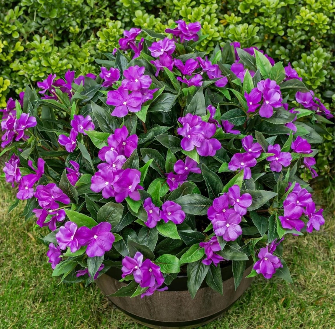 These faux purple impatiens are one of my favorite outdoor décor finds! 💜 No watering, no maintenance, and they stay beautiful all season long thanks to their UV-resistant design. Perfect for planters, porch pots, window boxes, and adding an instant pop of color to your outdoor spaces. Linking these gorgeous faux flowers plus more outdoor décor and faux floral favorites I’m loving right now! 🌸✨

#LTKHome #LTKFinds #AmazonFinds #OutdoorDecor #FauxFlowers #FrontPorchDecor #SummerDecor #GardenDecor #PorchStyling #HomeDecorFinds #AmazonHome #OutdoorLiving #PatioDecor #FlowerLover #LTKStyle