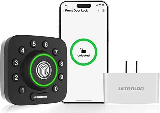 Smart Lock, ULTRALOQ U-Bolt Pro + Bridge WiFi Adaptor, 6-in-1 Keyless Entry Door Lock with App, W... | Amazon (US)