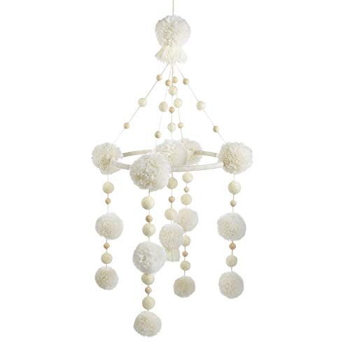 Mud Pie Pom-Pom Mobile, Ivory | Amazon (US)
